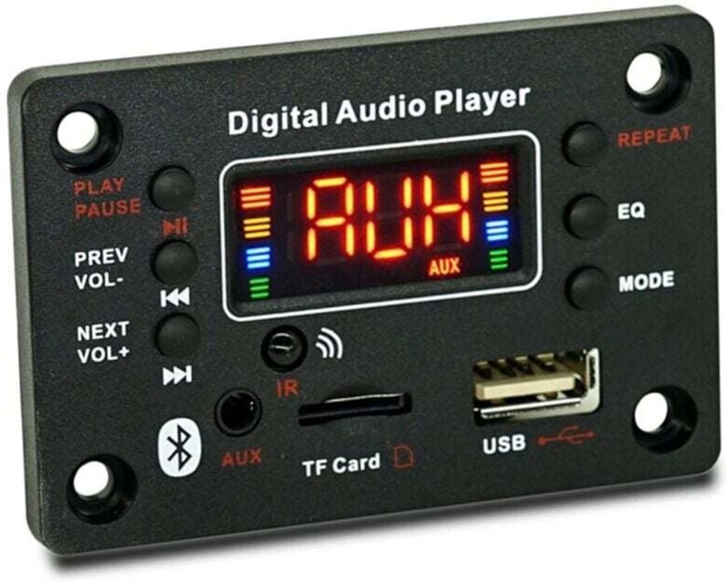 Bluetooth-Autoradiomodul MP3-Decoder-Verstärkerplatine mit Stromversorgung und externer Mikrofonfunktion