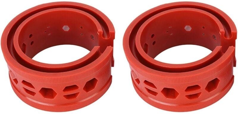 Stoßdämpfer-Federpuffer, Universal-Autokissen-Stoßstange, rote Auto-Stoßdämpfer, Federtyp-Stoßstange, Auto-Wartungswerkz...