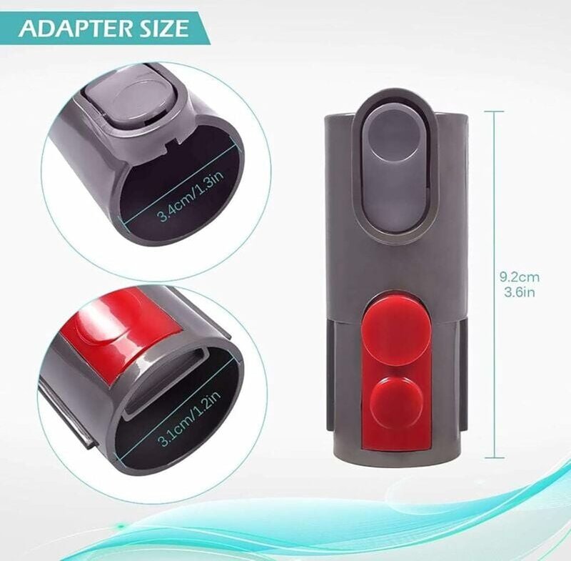 Flexible Parkettbürste, kompatibel mit den kabellosen Stielstaubsaugern Dyson DC37, DC33C, V7, V8, V10 und V11, 30 cm