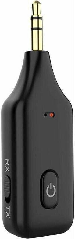 Bluetooth-Kfz-Adapter mit 3,5-mm-Klinkenanschluss, Bluetooth V5.1 RX/TX-Empfänger-Sender-Freisprecheinrichtung, Bluetoot...