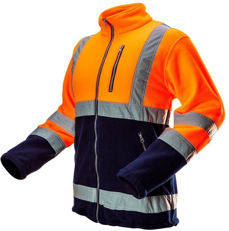 Warnschutzjacke aus Polar Fleece 280g/m² orange s