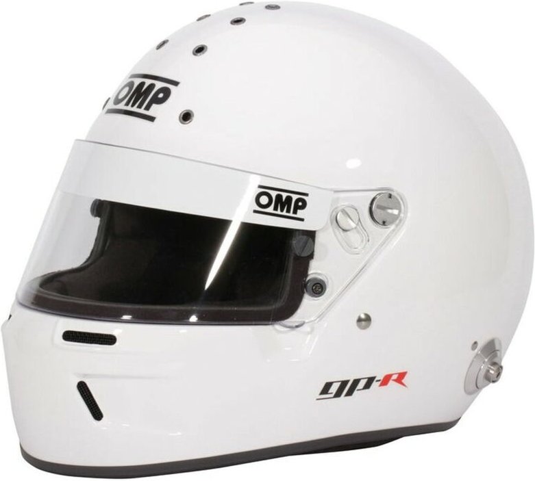 Vollvisierhelm OMP GP-R Weiß M FIA 8859-2015