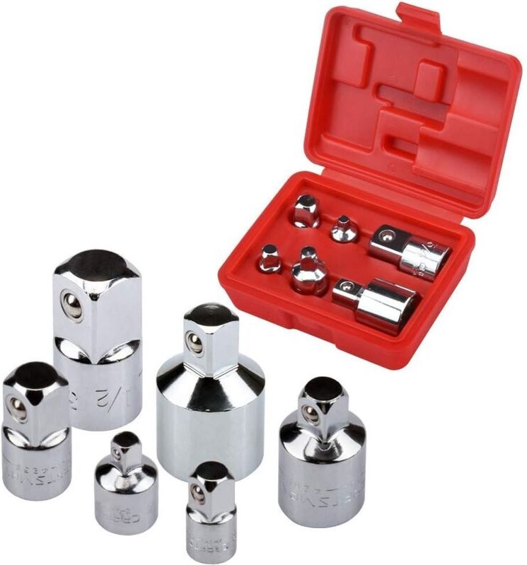 Beijiyi - Schlagschrauber-Adaptersatz – 6 Reduzieradapter für 1/4 Zoll, 3/8 Zoll, 1/2 Zoll, 3/4 Zoll Steckschlüsselkonve...
