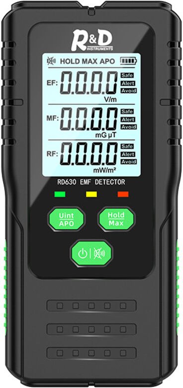3in1 Multifunktionales elektrisches Feld Magnetischer hf -Strahlungsdetektor Handheld Electromagnetic Tester emf -Messge...