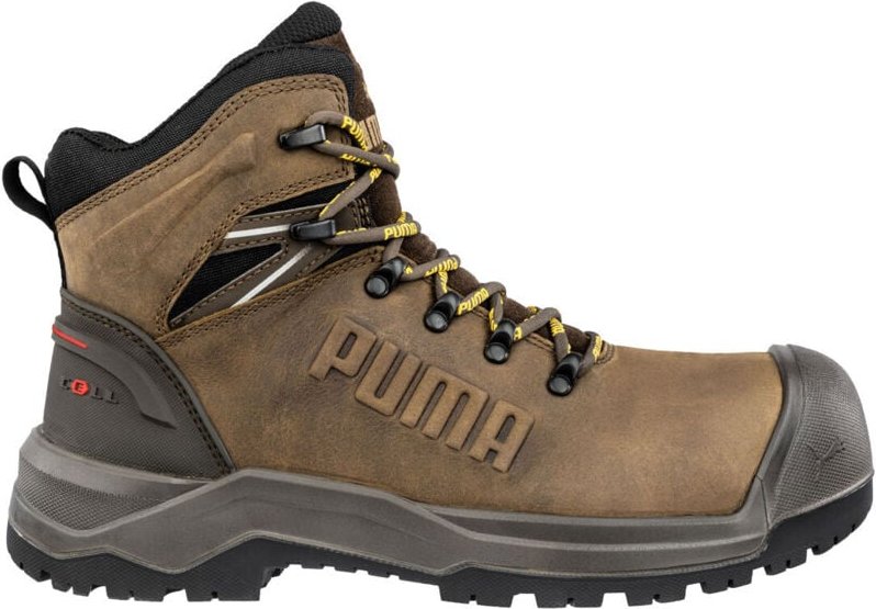 Puma Iron HD Brown Mid S3 Sicherheitsschuhe - 41 EU - Braun