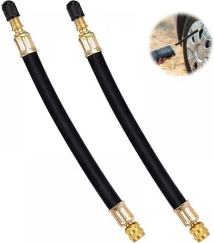 Ventilverlängerung Reifen aus Gummi Flexibles Reifenventilverlängerungskabel für Autos LKW Motorräder Fahrräder 150mm 2 ...