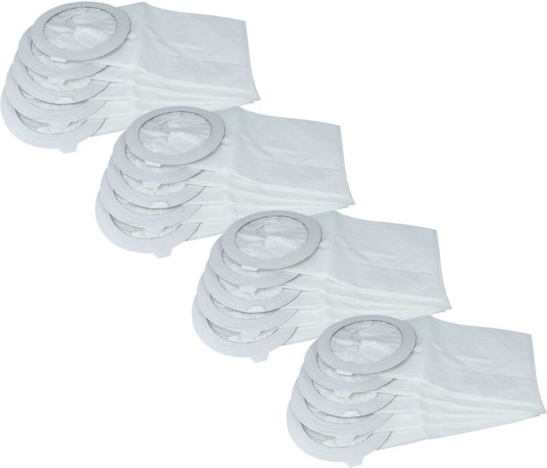 vhbw 20x Staubbeutel Ersatz für Nilfisk 1471097500 für Staubsauger - 44,85cm x 17,75cm Weiß