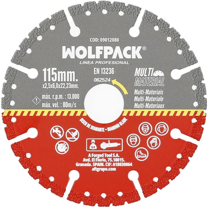 Disco Diamante 115 Mm Multimaterial Total x