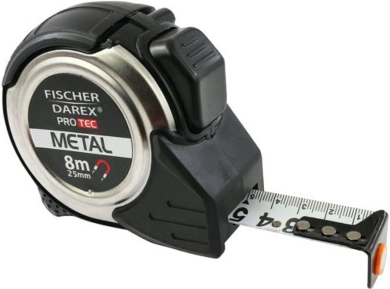 Messgerät Metallgehäuse 8 m x 25 mm Magnetisch - Fischer Darex