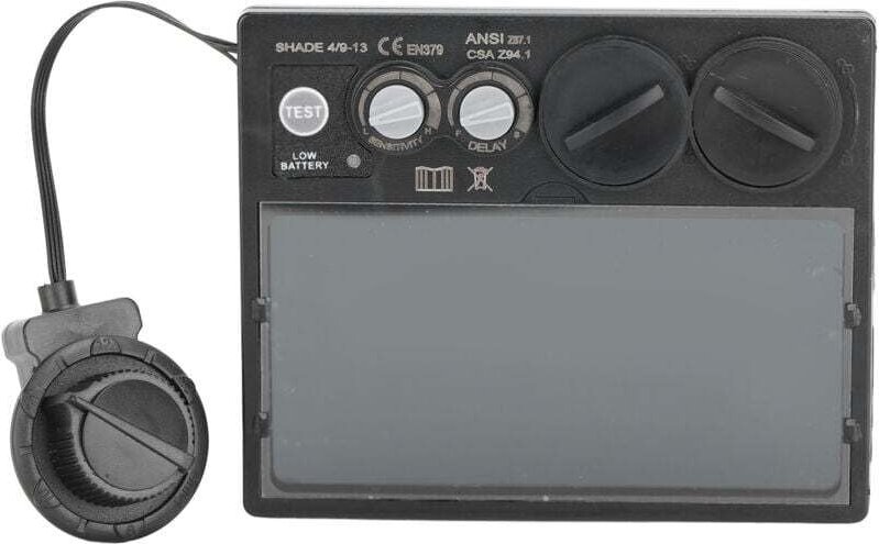 Lentille de Soudage à Assombrissement Automatique Solaire 100 X 50 mm sans batterie