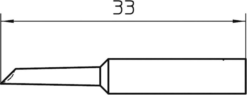 Weller XNT GW Lötspitze abgeschrägt 45° Spitzen-Größe 2 mm Spitzen-Länge 33 mm Inhalt 1 St.