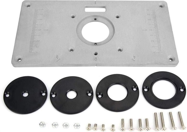 Fräsplatten-Einsatzplatte, DIY-Aluminium-Fräsplatte für die Holzbearbeitung