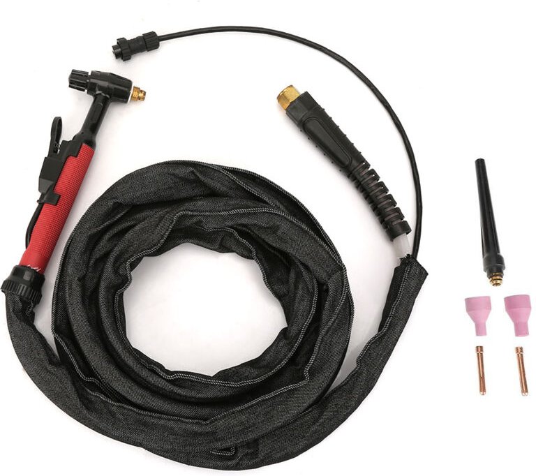 Luftgekühlter M16-WIG-Schweißbrenner für QQ150-Schweißgerät, M16-Elektrodenset mit 3,7 m (12 ft) Schutzhülle