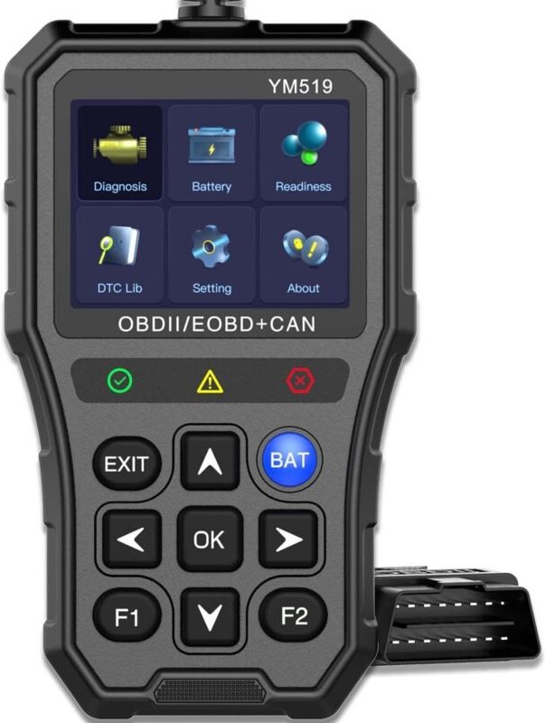 Batterietester, CAN-Diagnosegerät, Codeleser, Farbdisplay, Motorkontrollleuchtenleser, Kfz-Diagnosegerät, OBD2-Spannungs...