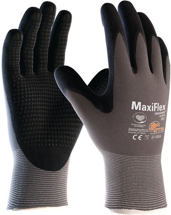 ATG 2442-8 Handschuhe MaxiFlex® Endurance 34-844 Gr.8 grau/schwarz Nylon m.Ni