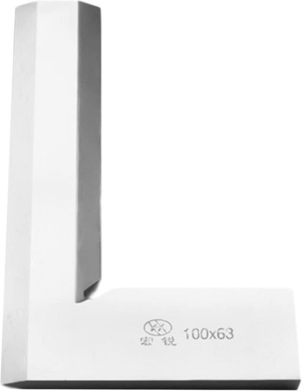 90°-Winkelmesser für Mechaniker – Aus gehärtetem Stahl – L-förmig – Industrielles Messinstrument