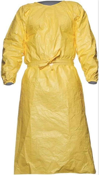 Chemikalienschutzkittel TYCHEM®-C PL50 Gr.S/M gelb TYCHEM