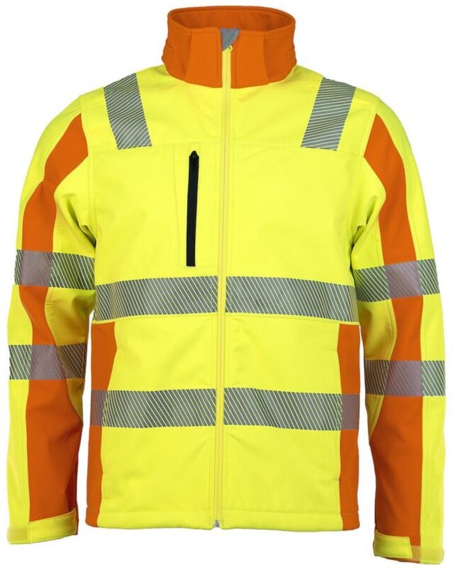 Warnjacke Softshell, Prevent, gelb, Gr. l - Asatex