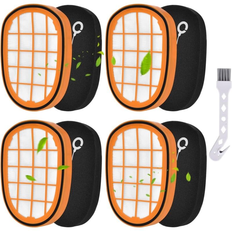 4 Stück Filter für Philips SpeedPro Max Aqua Akkusauger FC6812 FC6813 FC6822 FC6823 FC6826 FC6723/01 FC6901-FC6904 XC704...