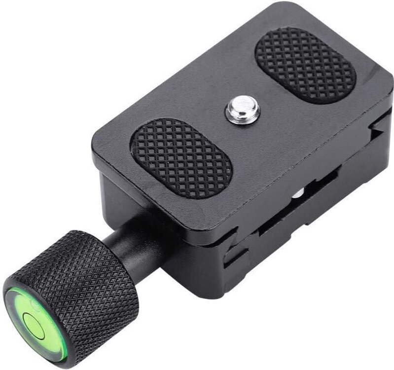 Schnellwechselplatte aus Aluminiumlegierung, 1/4-Zoll-Schraube, Mini-QR-Stativplattenadapter, Klemme und Schnellwechselp...