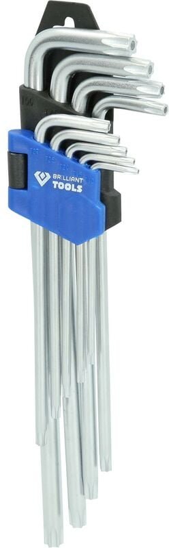 Brilliant Tools - Lange TORX-Maulschlüssel, 9-teilig