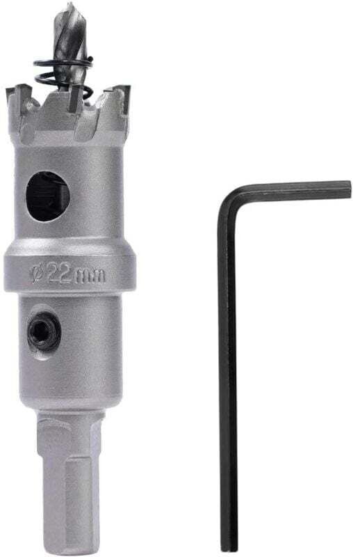 Vtizikl Scie cloche bimétallique – 22 mm, métal dur, robuste, qualité industrielle, pour métal, bois, acier inoxydable, ...