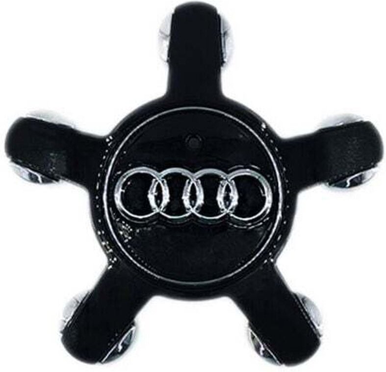 Stück Radnabenkappen für Audi A3, A4L, A5, A6L, A8L, Q3 und Q5, 135 mm, Schwarz