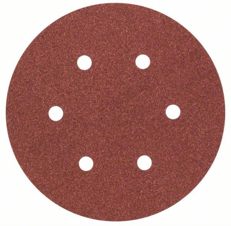 Bosch Schleifblatt (Für Exzenterschleifer Verschiedene Materialien, 5 Stück, Ø 150 Mm, Körnung 120)