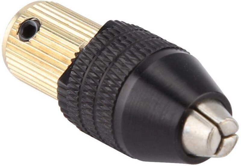 Mini-Selbstspannfutter, Mini-Bohrfutter, Spannkapazität 0,3–3,4 mm (2,35 mm Loch), Mini-Bohrerzubehör, Spannzange, für M...