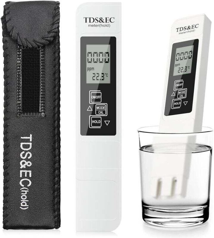Ce testeur de qualité d'eau est doté d'un écran LCD numérique 3 en 1 avec fonctions TDS, EC et température, permettant u...