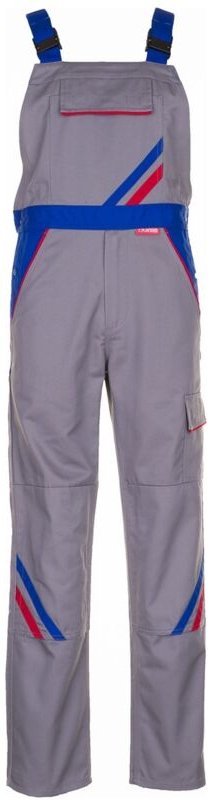 Planam Latzhose Highline Gr. 29 zink/kornblau/rot