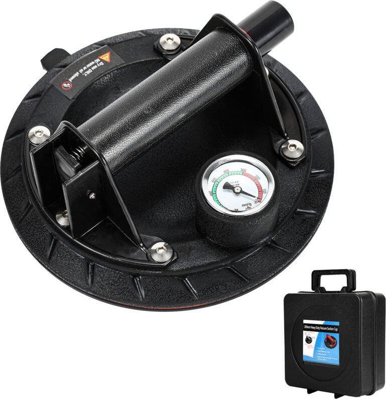 Randaco Saugheber 1x Saugheber Glasheber Saugnäpfe Einhandbedienung Glassauger max.120KG Saugheber