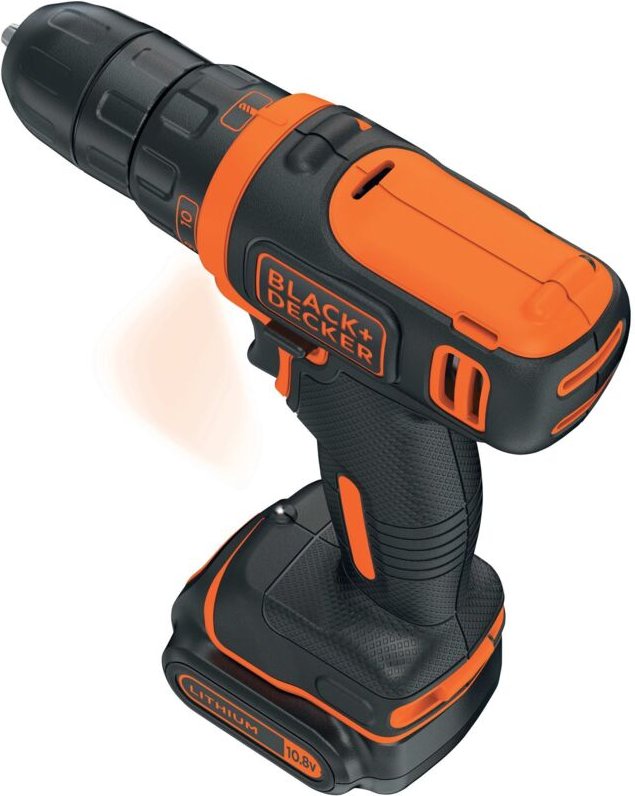 Black&decker - kompakt bohrschrauber 10,8v lithium akku bdcdd12k-qw