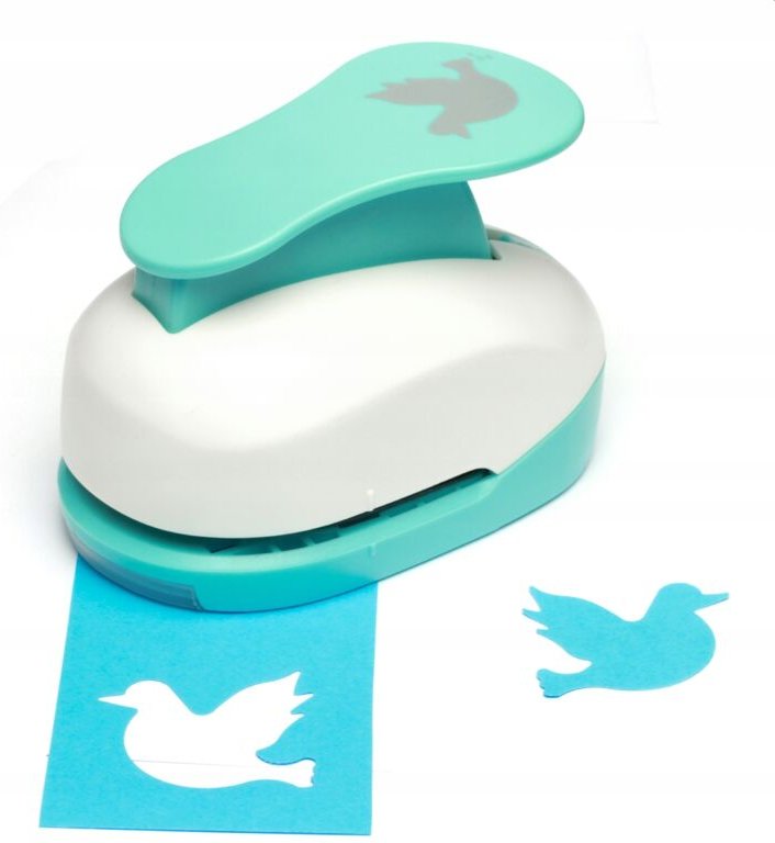 Dekorativer Locher für Papier, 5 cm, 50 mm, Taubenmotiv