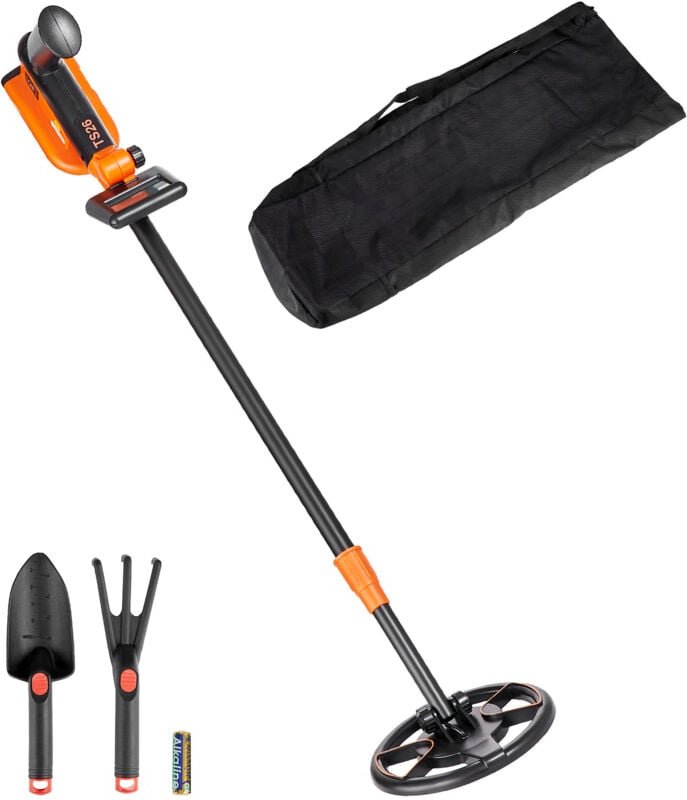 Mophorn - 6-Zoll-Metalldetektor für Kinder, wasserdichte Suchspule, LCD-Display, einstellbar 26–36 Zoll, leichter Schaft...