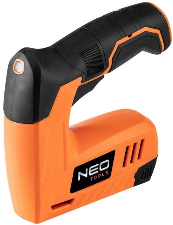 NEO TOOLS 4-V-USB-Polsterheftgerät – Klammern und Nägel im Lieferumfang enthalten
