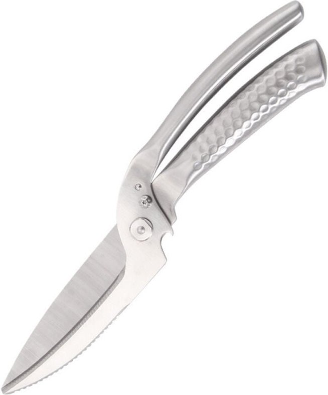 Robuste Küchenschere für Lebensmittel, extra scharfe Geflügelschere, komplett aus Edelstahl, Mehrzweck-Küchenschere zum ...