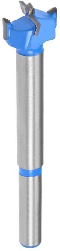 Forstnerbohrer 16 mm, Hartmetall-Holzbohrer, Lochsäge, Scharnierlochbohrer für die Holzbearbeitung (Blau, Grau)