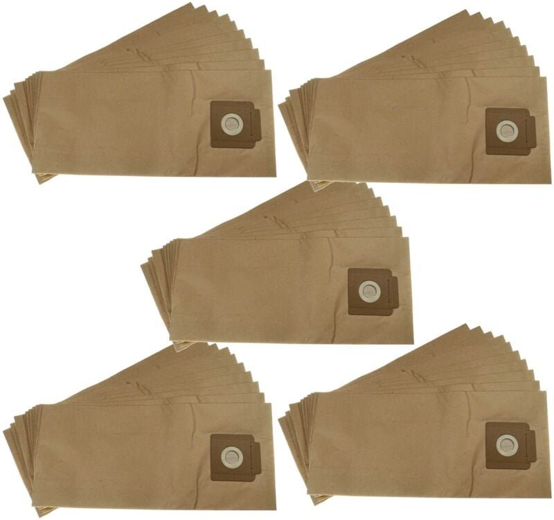 vhbw 50x Staubsaugerbeutel kompatibel mit Kärcher T 7/1, T 7/1 Adv, T10/1 Professional Staubsauger - Papier, 51,5cm x 23...