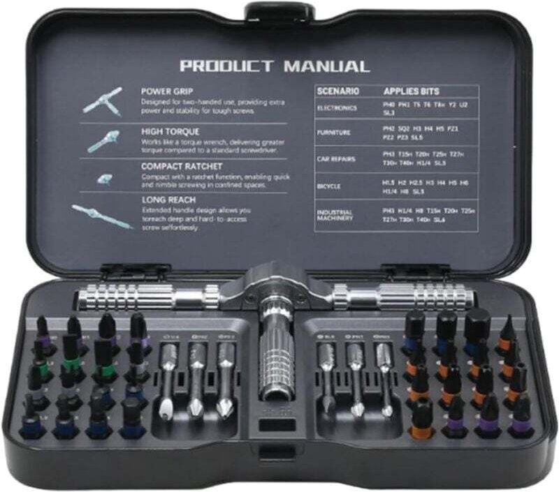 Magnetischer Schraubendrehersatz, mehrere magnetische Werkzeuge, XU, abnehmbarer Ratschengriff, XU, Präzisions-Reparatur...