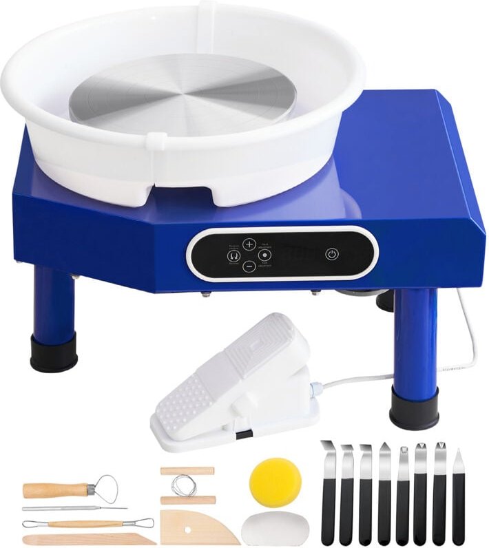 Mophorn - Töpferscheibe Keramik Rad Maschine 350 w, Elektrische Töpferscheibe Maschine 25 cm 300 U/min Töpferscheibenmas...