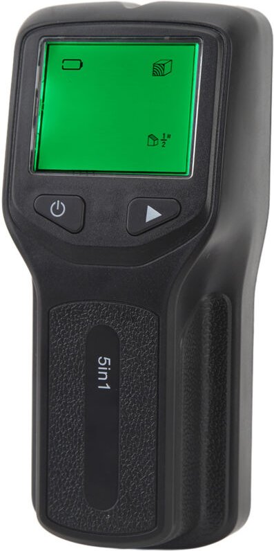 5-in-1 Wandständerdetektor mit LCD-Bildschirm zur Erkennung von Metallständern, Balken, Kanten und Mittelträgern (schwar...
