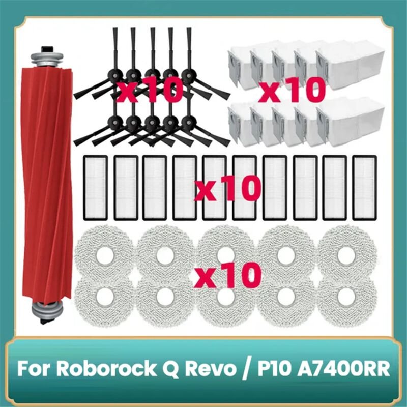 Für Hauptwalze Seitenbürste Hepa-Filter Mopptuch Staubbeutel