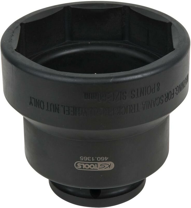 Ks Tools 3/4' Achsmuttern-Schlüssel, 8-kant, für Scania, 80 mm - 460.1365