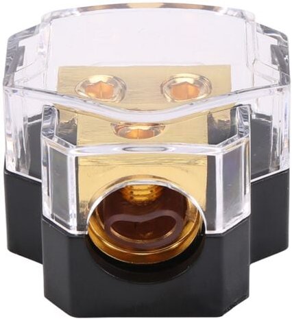 Auto Audio VerstäRker Strom Verteilungs Block 1 in 2 Aus Weg Power Ground Verteiler BlöCke Splitter