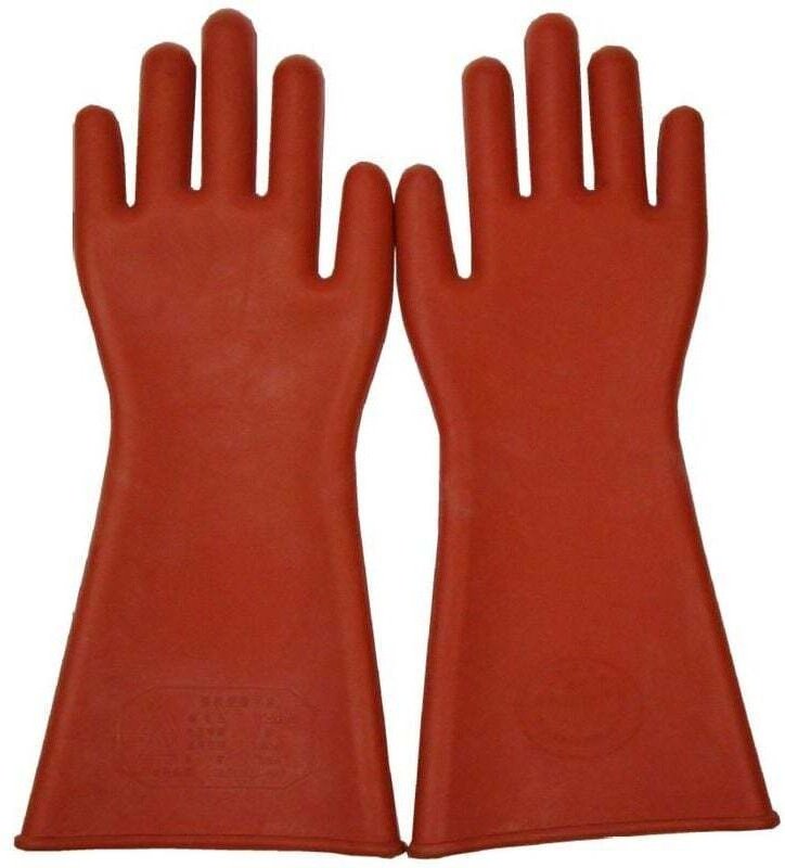 Arbeitshandschuhe, Elektriker-Gummihandschuhe, Schutzüberzug, 12-kV-Isolierhandschuhe (Menge: 1 Set)