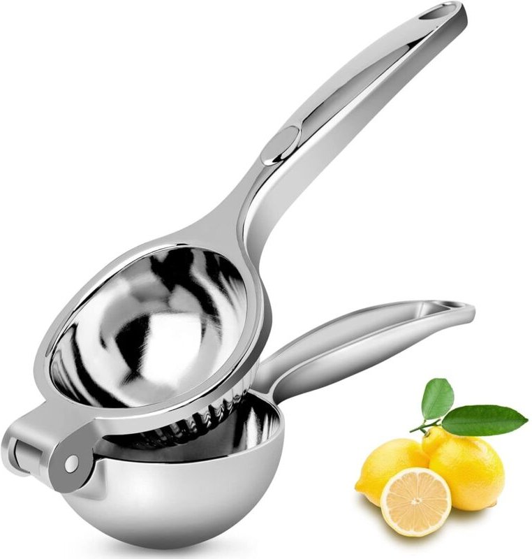Zitronenpresse, manuelle Presse, Zitruspresse mit komfortablem Griff, robust, zum Auspressen von Zitronen und Zitrusfrüc...
