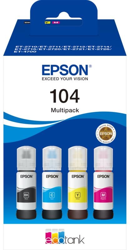 Ink 104 ecotank 4 farben multipack 353027 - Epson