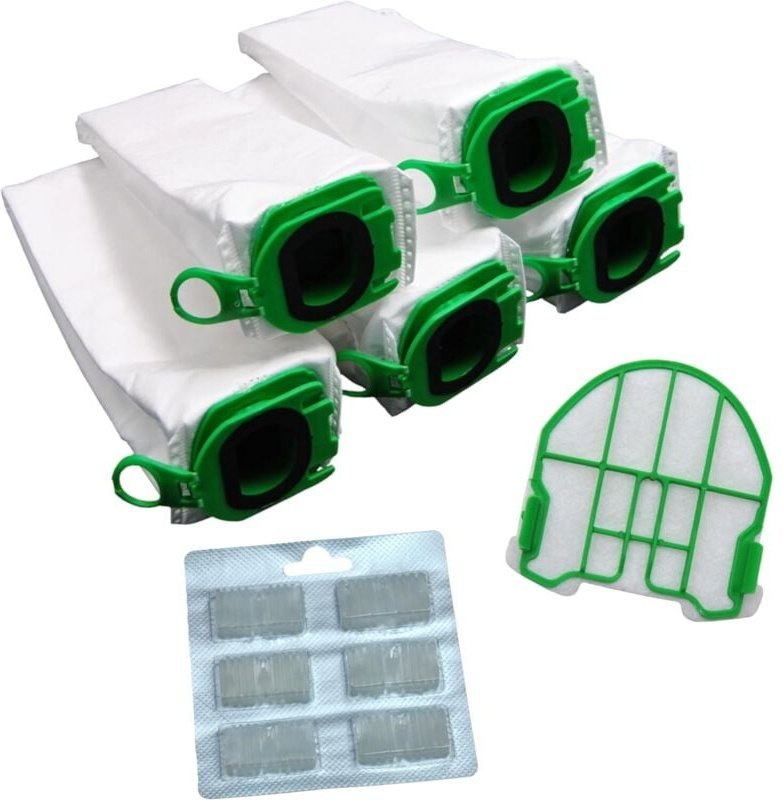 5 sacs à poussière en microfibre, 1 filtre de protection du moteur et des blocs parfumés adaptés au Vorwerk Kobold VB 10...