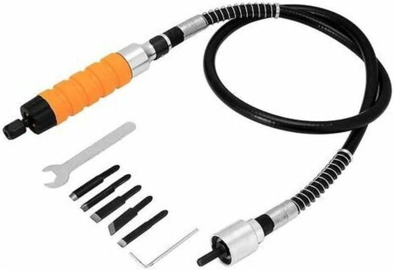 Elektrische Schleifmaschine, elektrische Graviermaschine – flexible Welle verbunden mit elektrischem Meißel, elektrische...